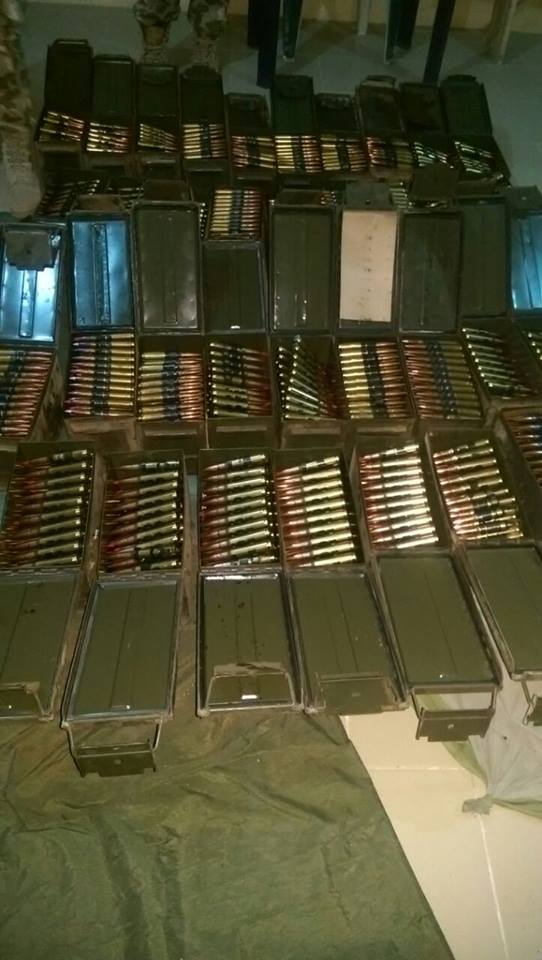 TROOPS RECOVER LARGE CACHE OF ARMS UNDERGROUND IN GURSUM2