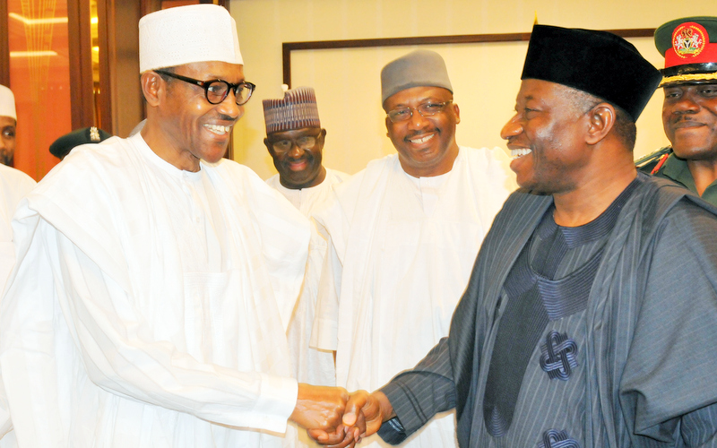 President Buhari Felicitates With Former President Jonathan At 60