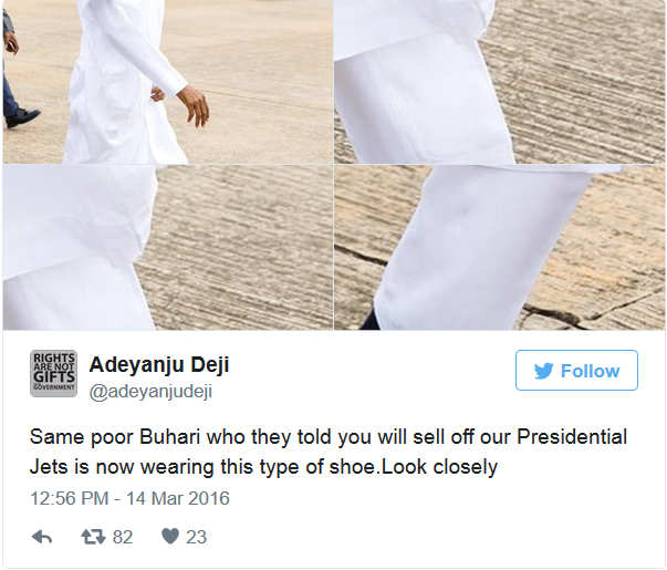 buhari 2.5m shoe