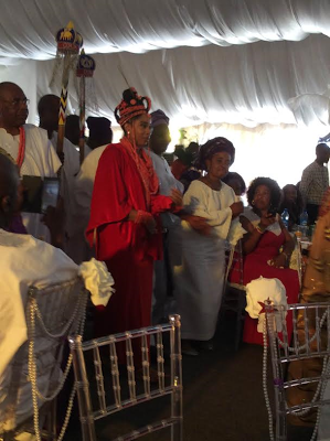 photos from the traditional wedding of Oni of IIfe's new wife1