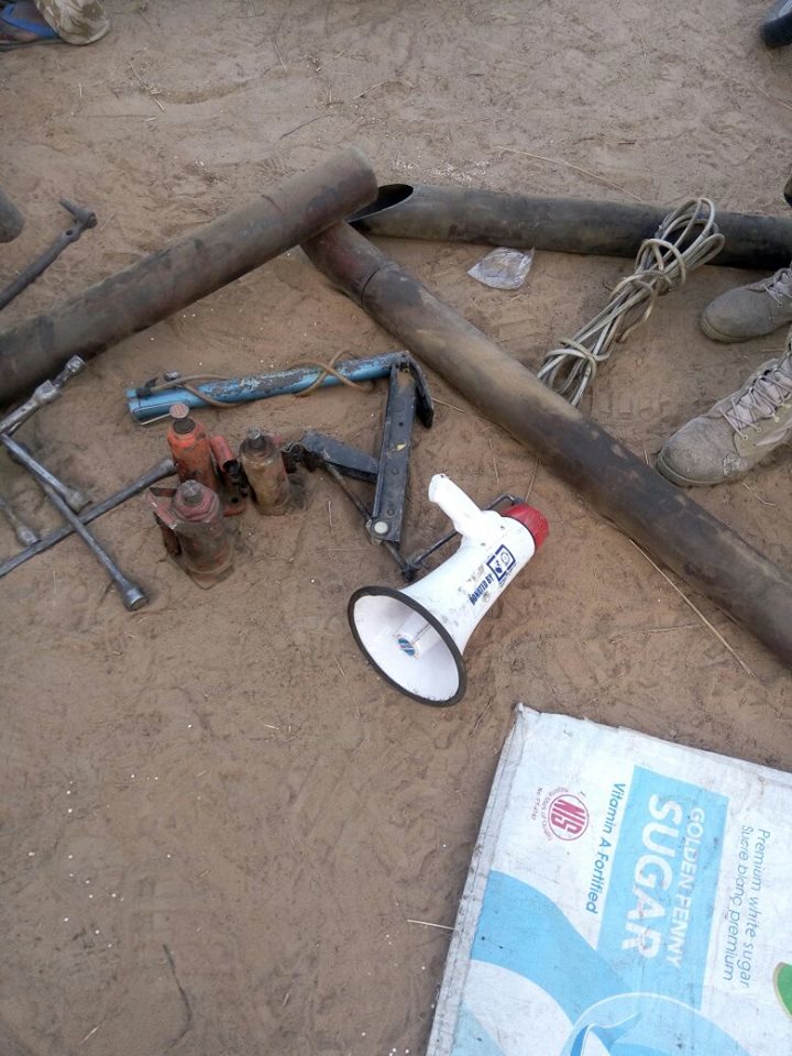 Nigerian Army Discover and Destroy Boko Haram Terrorists Administrative Base3