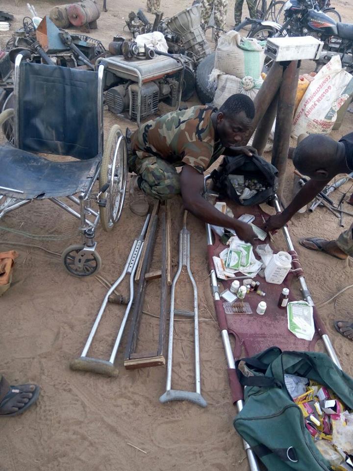 Nigerian Army Discover and Destroy Boko Haram Terrorists Administrative Base4