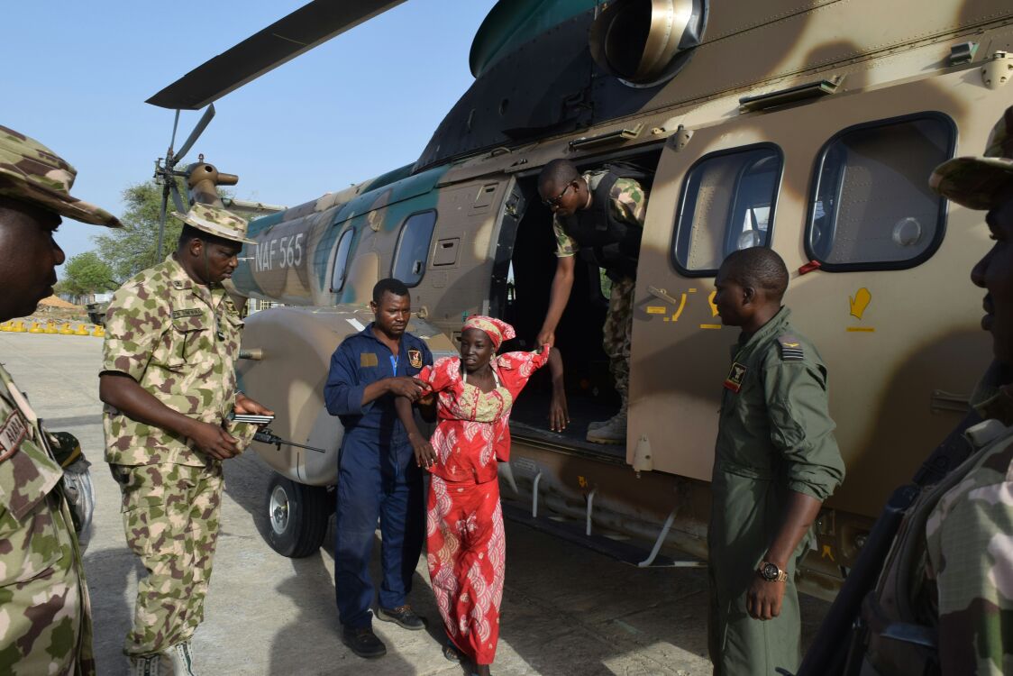 RESCUED CHIBOK GIRL HANDED OVER TO BORNO STATE GOVERNOR 4