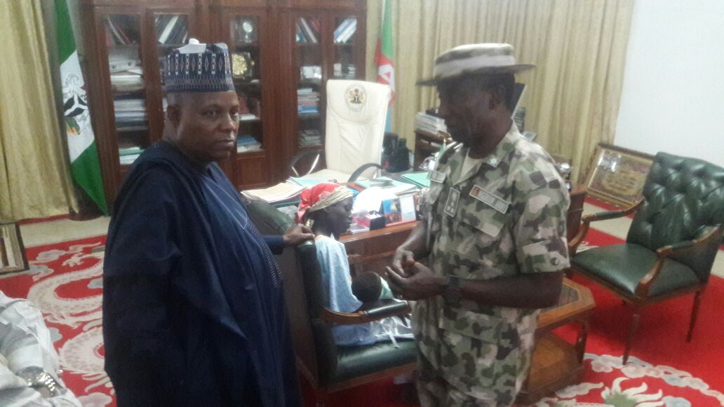 RESCUED CHIBOK GIRL HANDED OVER TO BORNO STATE GOVERNOR 5