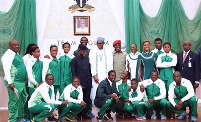 Buhari-and-Nigerian-athletes
