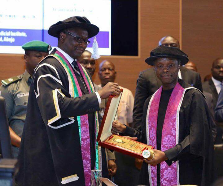 Vice President Osinbajo Conferred Honourary Fellowship Award
