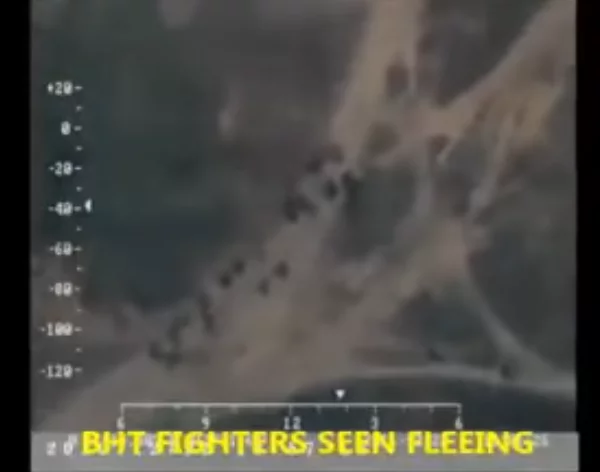 Video: Boko Haram Terrorists Fleeing 'Camp Zero' Following Air Bombardments