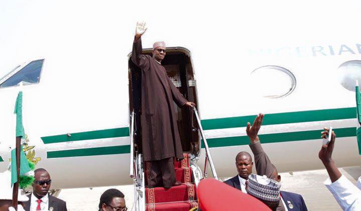 PHOTOS: Buhari Goes to the UK on Leave, VP Osinbajo to take Charge