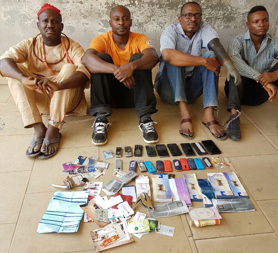 Nigerian Police Arrest 4-Man Notorious Syndicate That Specialized In Impersonation and Identity Thief