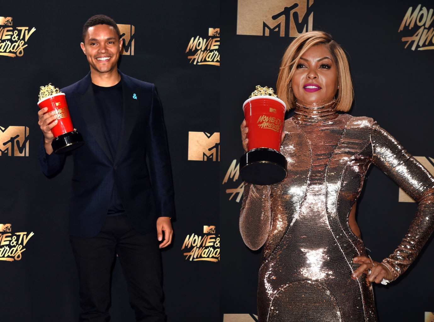 Trevor-Noah-Taraji-P-Henson-MTV-Awards-BellaNaija
