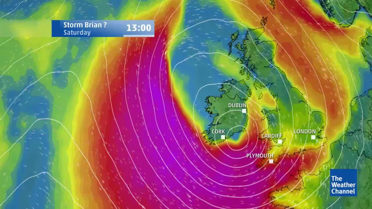 Storm Brian On The Way As 70mph Winds Hit UK