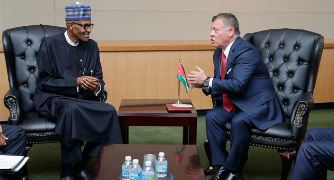 Jordan's King Abdullah Consoles President Buhari Over Military Losses