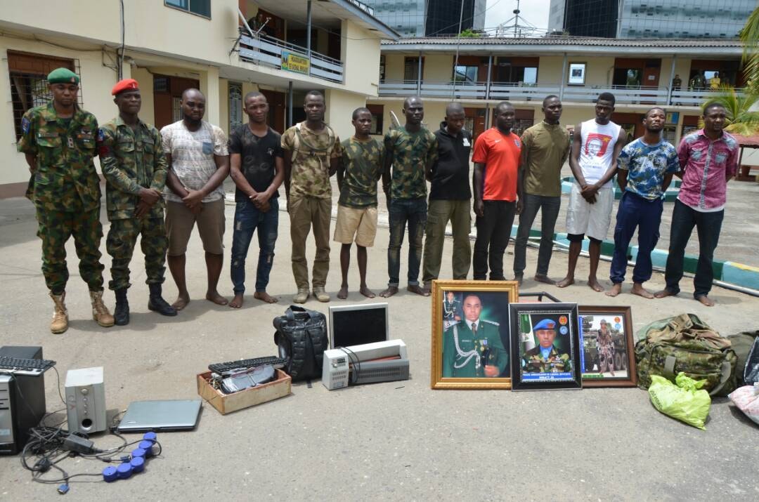 Nigerian Army Operation Checkmate Team Parades Impostors and Criminals
