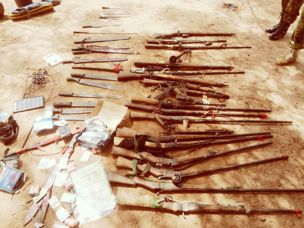 Nigerian Army Destroys Militia Camp, Recover Weapons
