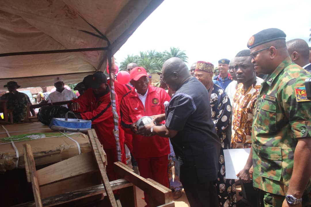 Nigerian Army To Renovate Primary School As Chief Of Army Staff Donates School and Sporting Equipment