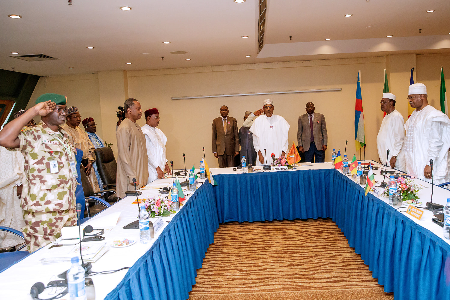 buhari-lake-chad-meeting President Buhari's Speech At Extra-Ordinary Summit Of Heads Of State and Lake Chad Basin Commission
