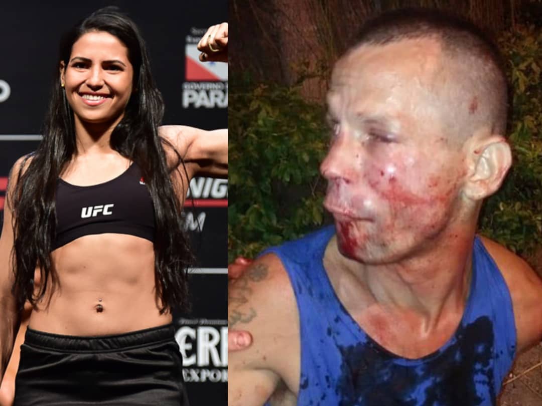 Polyana-Viana-and-her-Assailant Man Tried To Rob a Martial Arts Fighter But Ended Up Beaten & Arrested
