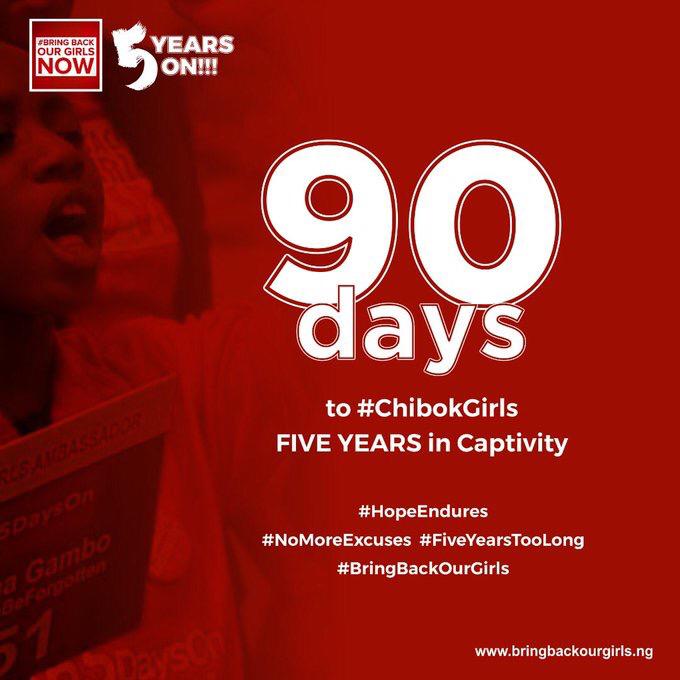 BBOG Launches Campaign Marking 90 Days to 5th Anniversary of Chibok Girls’ Abduction