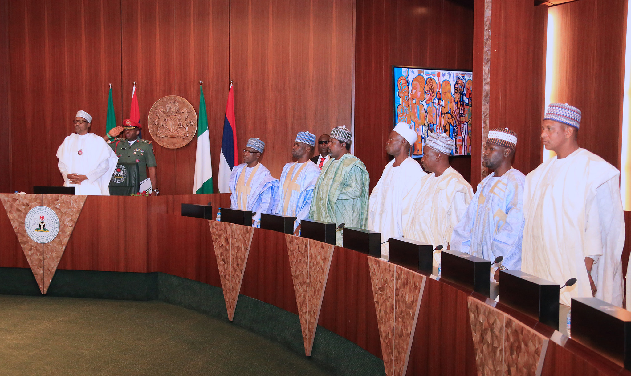 buhari-borno-elders I Will Do More To Defeat Boko Haram - President Buhari