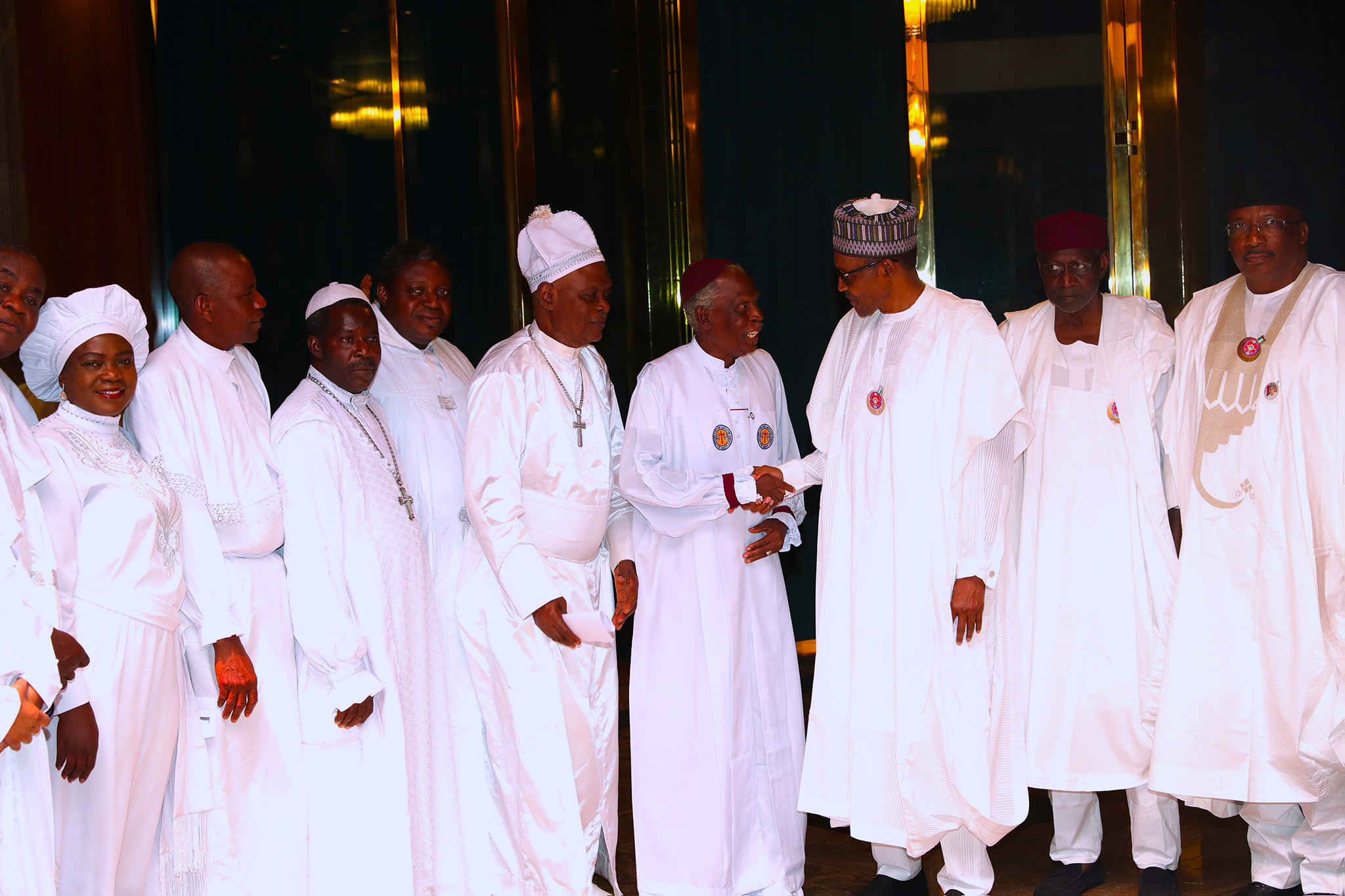 With Your Prayers, We'll Go Out And Be Victorious, President Buhari Tells Visiting Christian Group