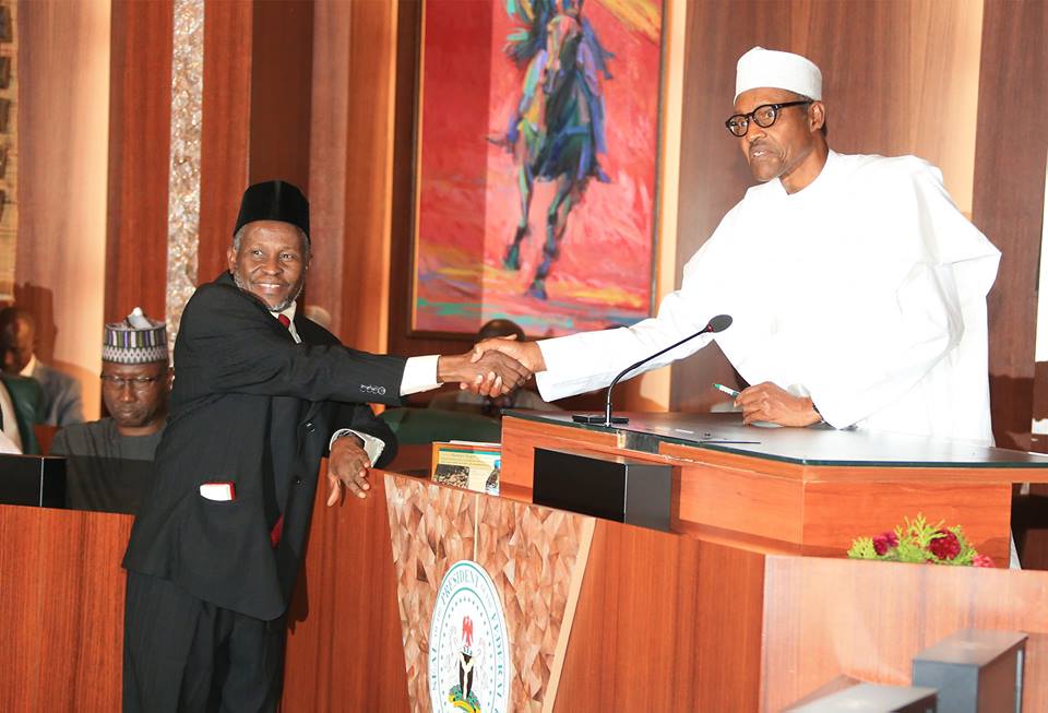 buhari-justice-tanko Why I Suspended CJN Onnoghen - President Buhari