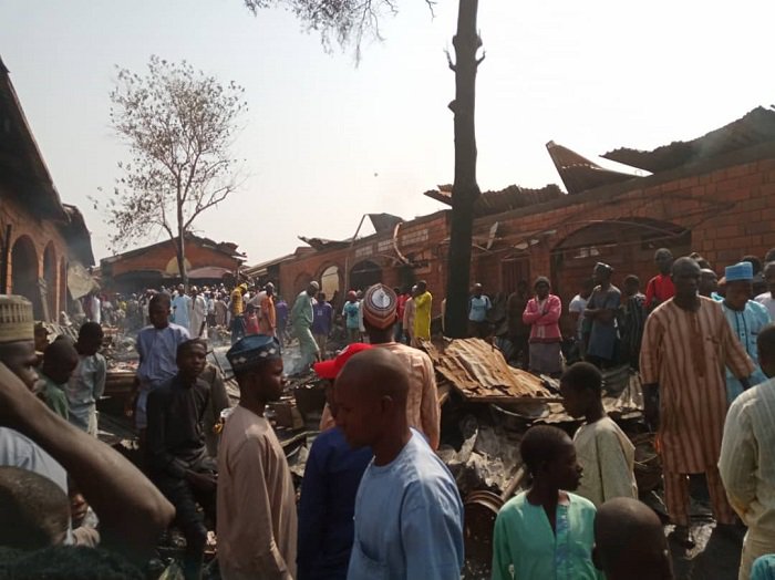 minna-market-fire NEMA Briefs Presidency On Actions Taken On Minna Market Fire