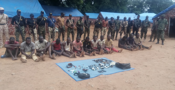 Benue-Troops-arrest-major-weapons-supplier-Ganas-armourer-17-others