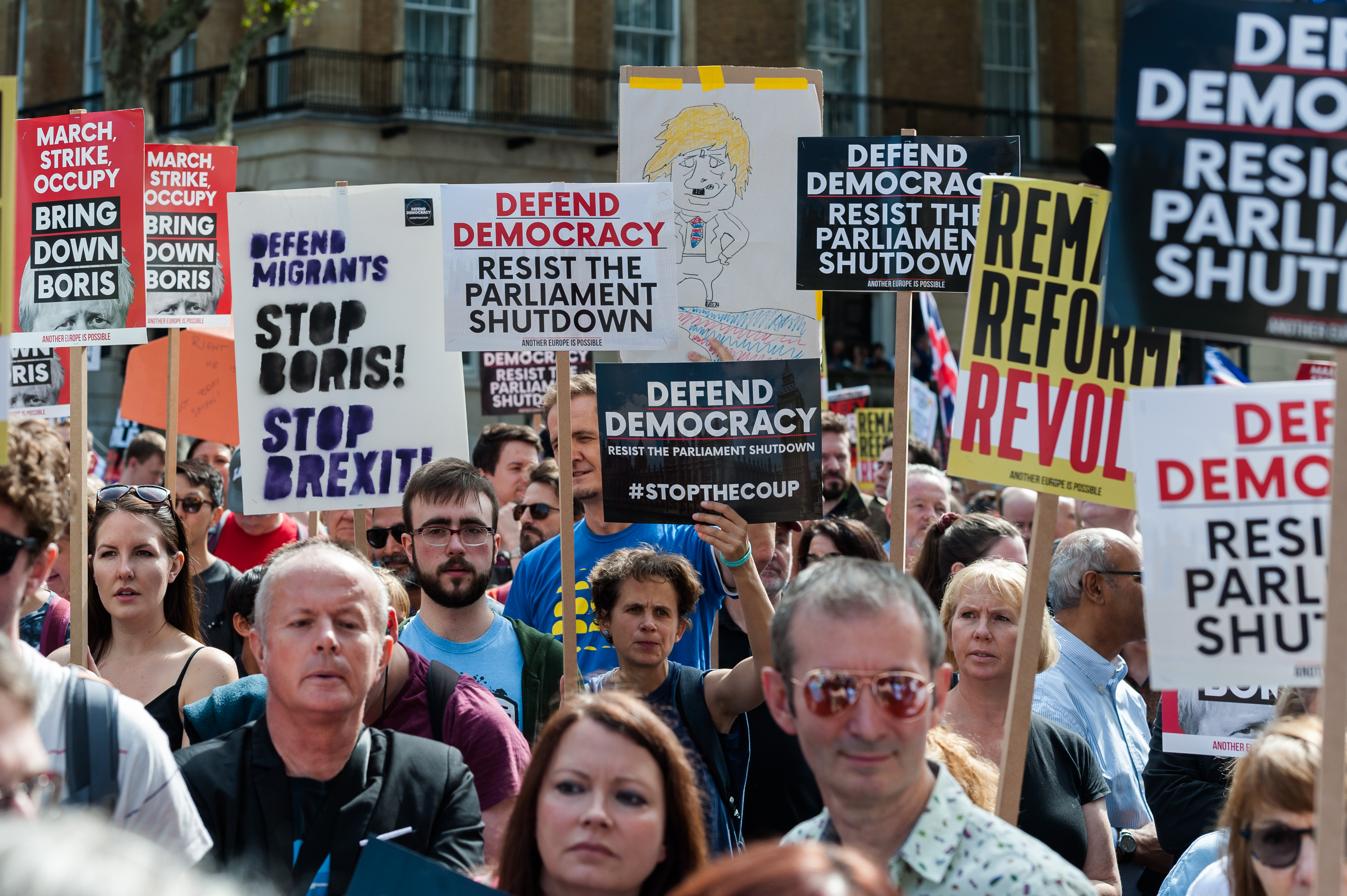 Protests Against Boris Johnsons Decision To Suspend Parliament